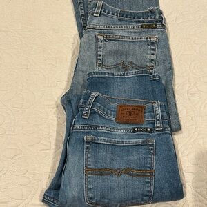 TWO pairs of Lucky Jeans